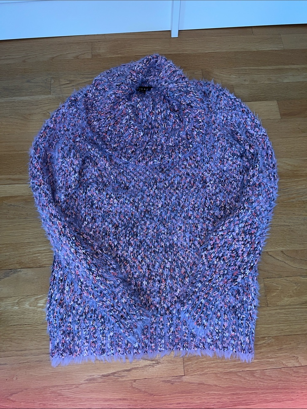 Tribal Lavender Multi Fleck Fuzzy Turtleneck Sweater